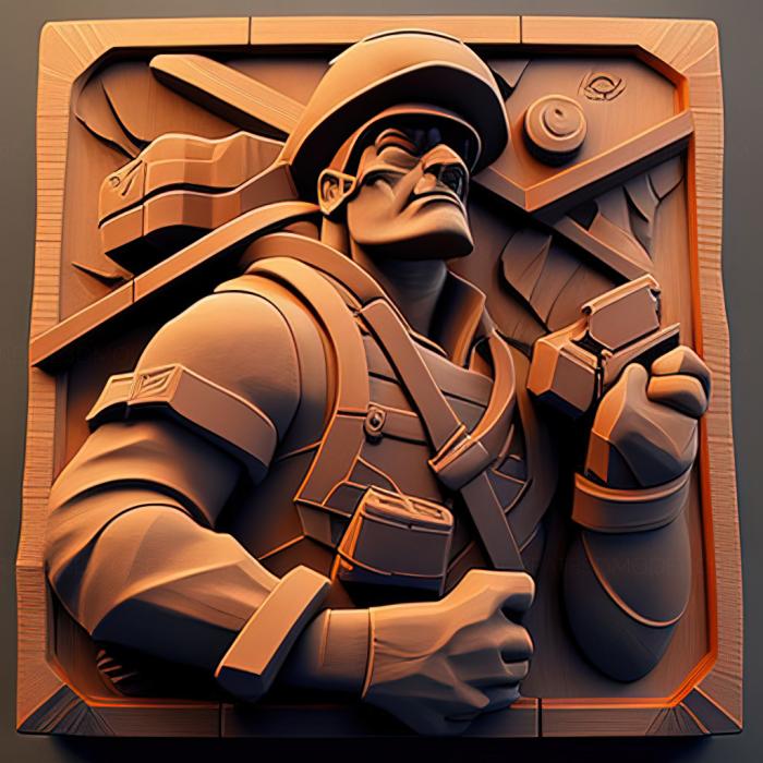 نموذج ثلاثي الأبعاد لآلة CNC ألعاب لعبة st Team Fortress 2